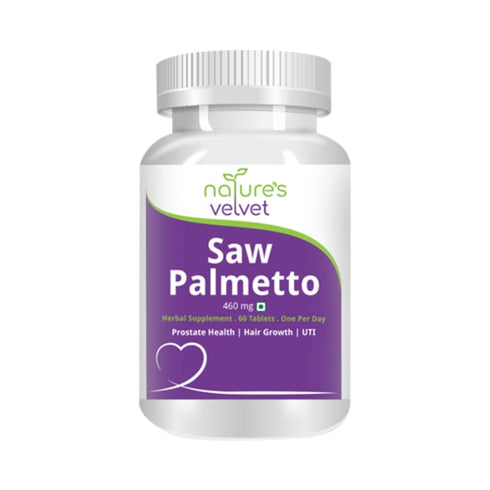 Natures Velvet Lifecare Saw Palmetto 460mg Tablet bottle of 60 tablets